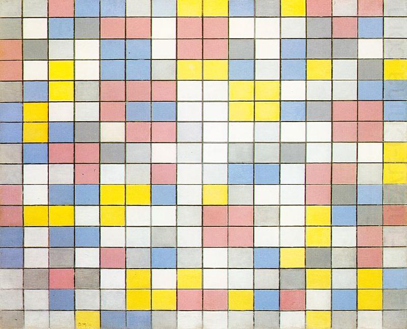 Composition with Grid IX, Piet Mondrian